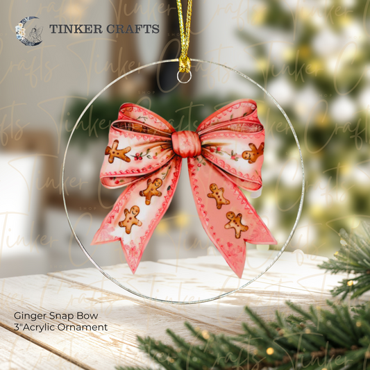 Ginger Snap Bow Ornament