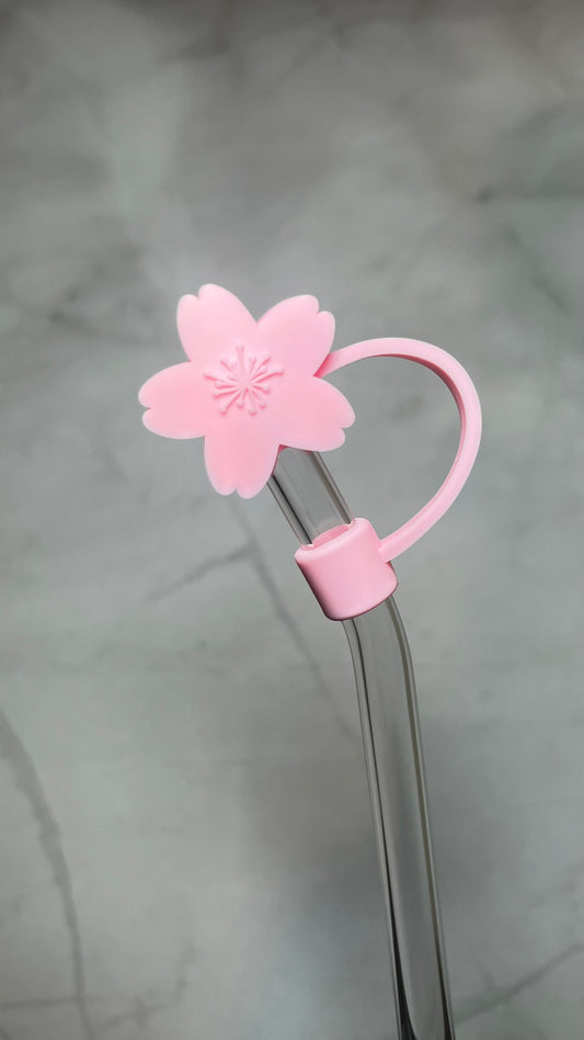 Pink Blossom Straw Topper