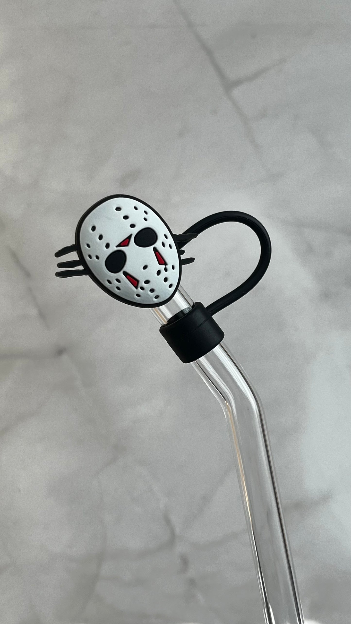 Friday The 13th Jason Mask Straw Topper