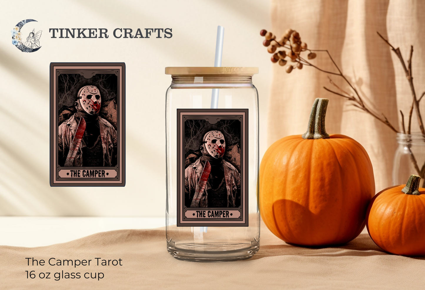 The Camper Tarot Glass Cup