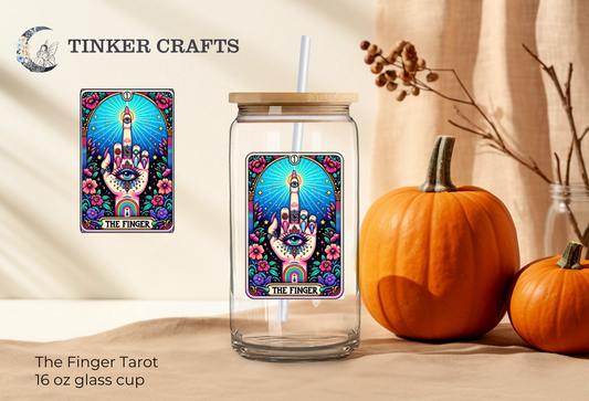 The Finger Tarot Glass Cup