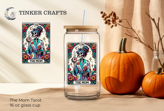 The Mom Tarot Glass Cup