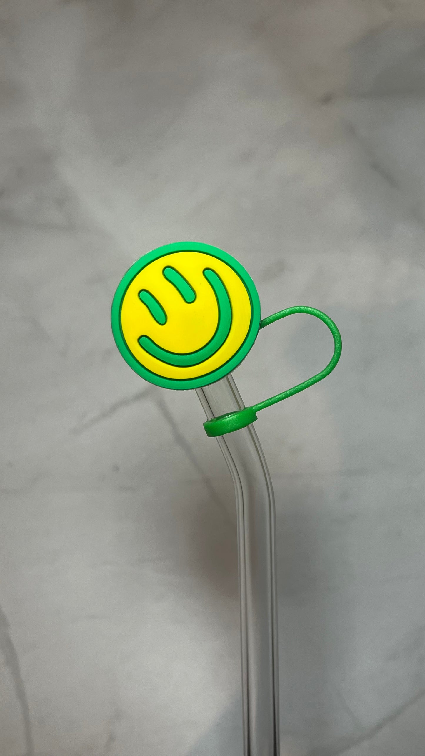 Smiley Face Straw Topper