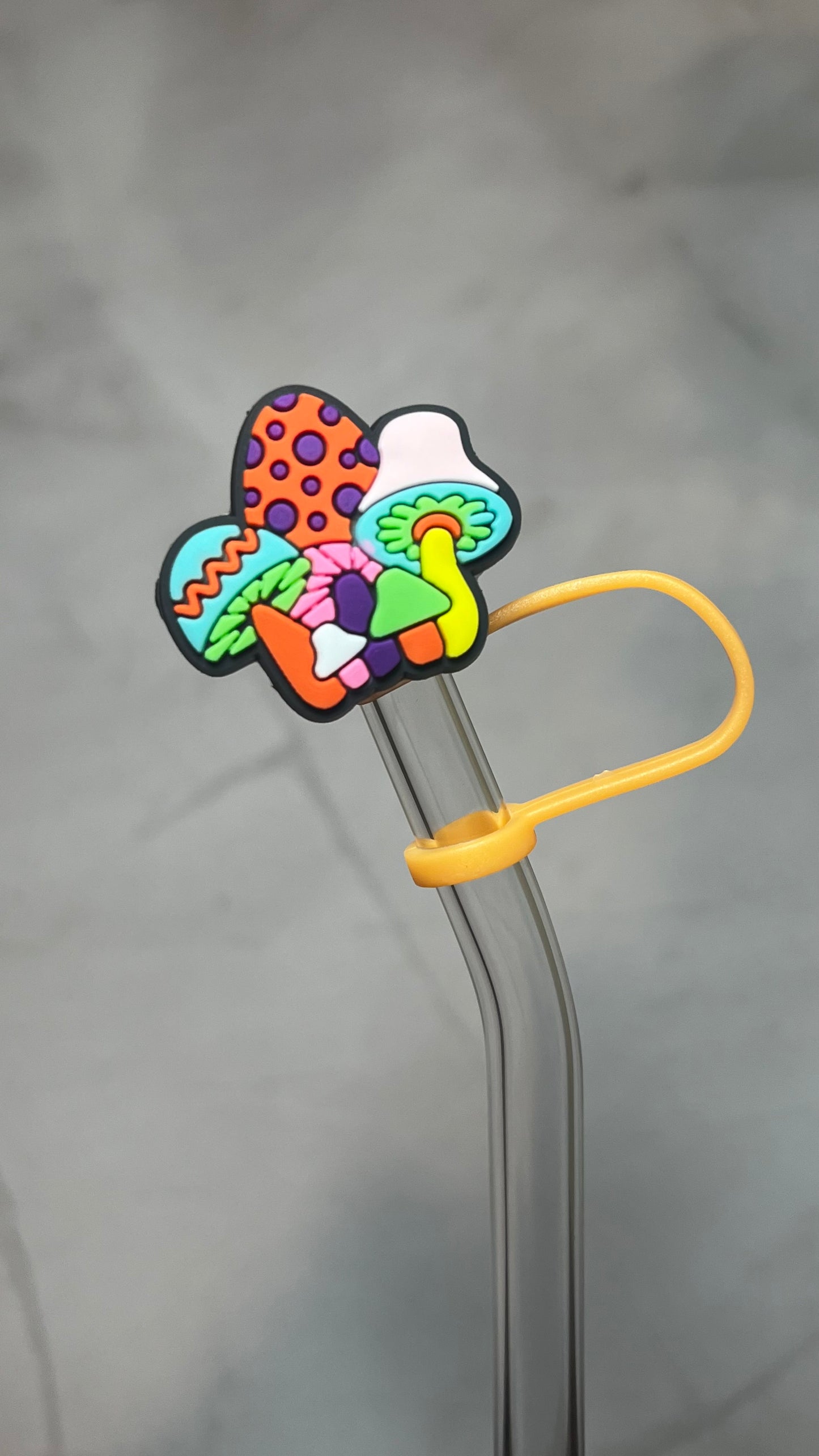 Groovy Mushrooms Straw Topper