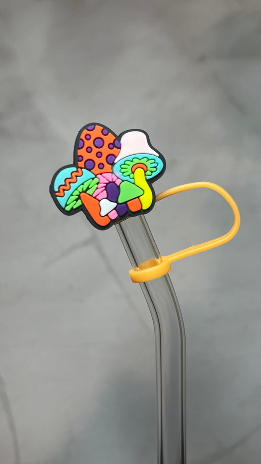 Groovy Mushrooms Straw Topper