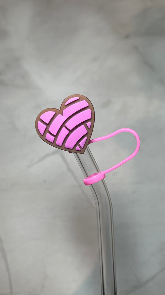 Heart Concha Straw Topper