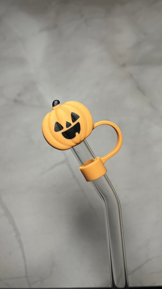 Jack-o-lantern Straw Topper