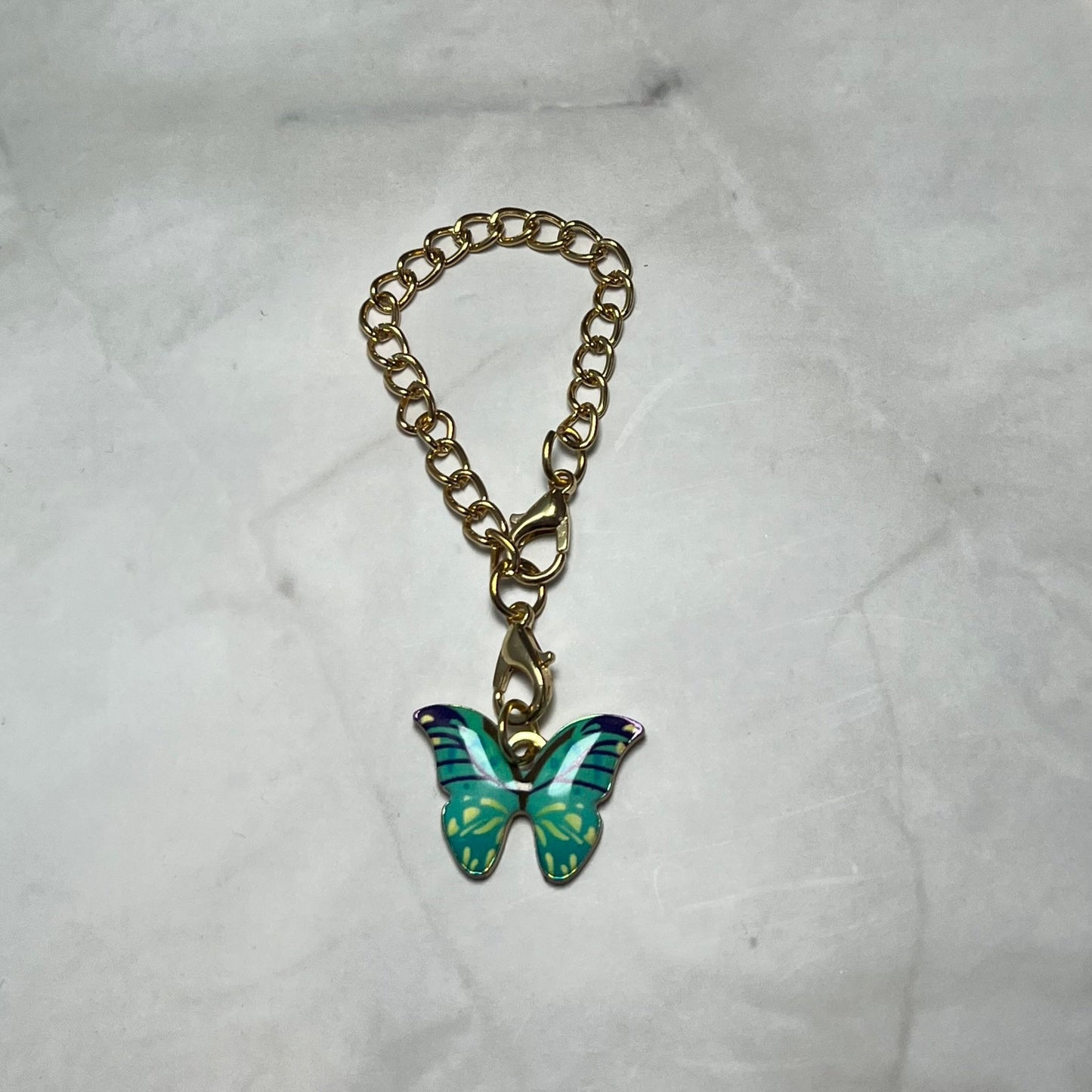 Light Green Butterfly Cup Charm