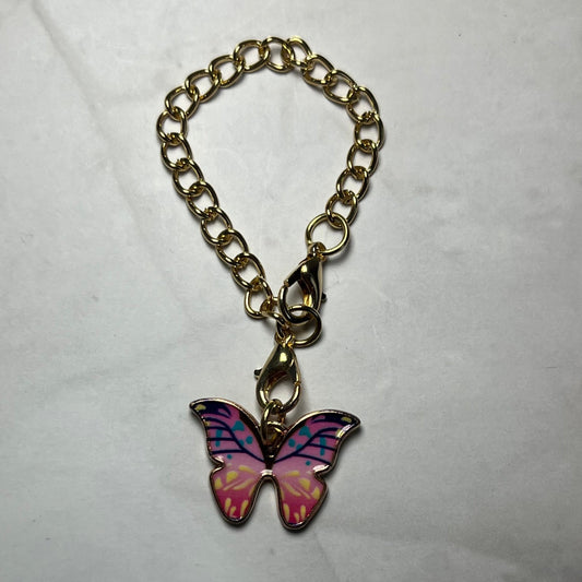 Pink Ombre Butterfly Cup Charm