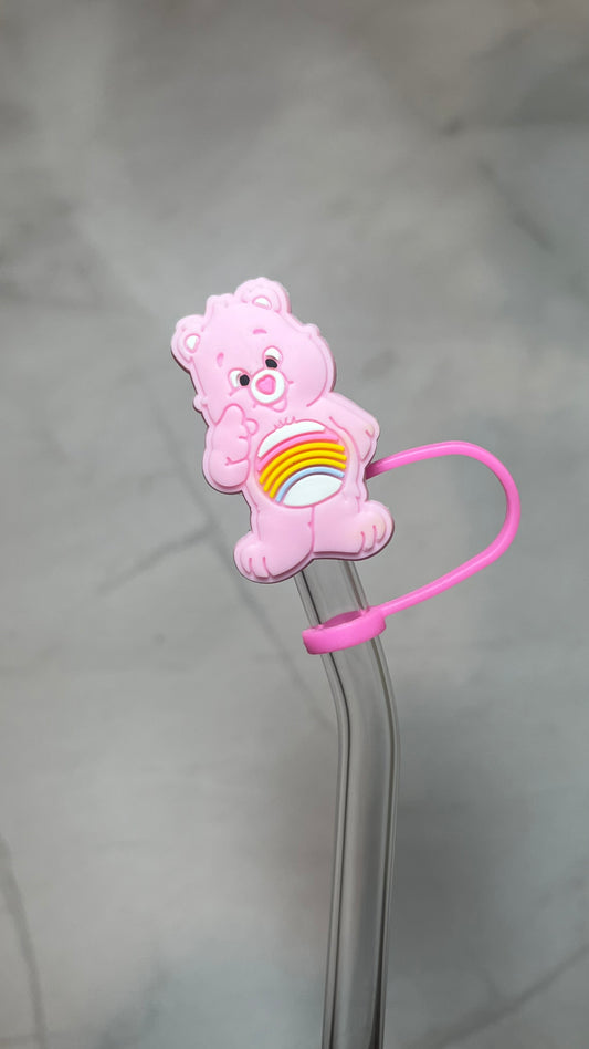 Rainbow Bear Straw Topper