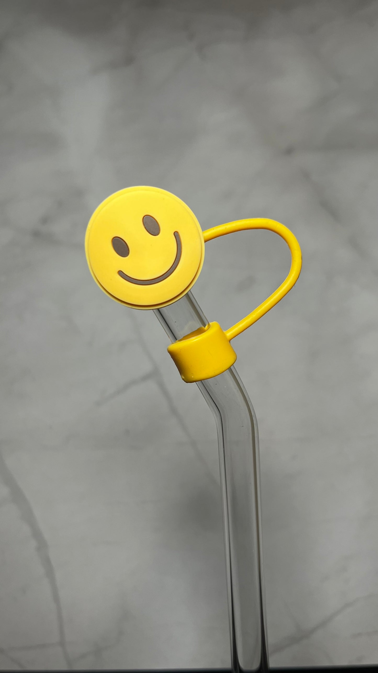 Happy Face Straw Topper